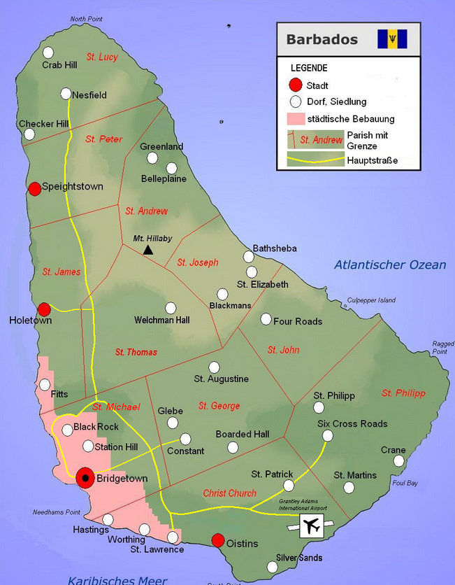 Telefonauskunft Barbados Übersicht