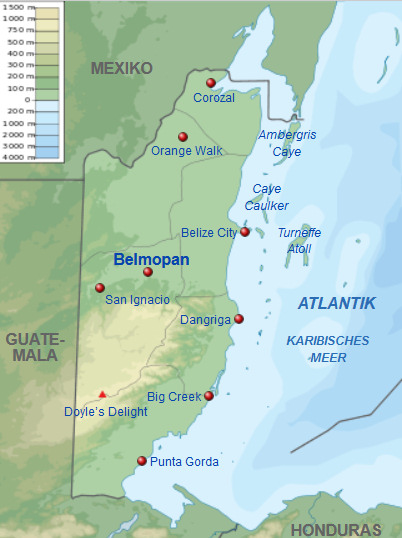 Telefonauskunft Belize Übersicht