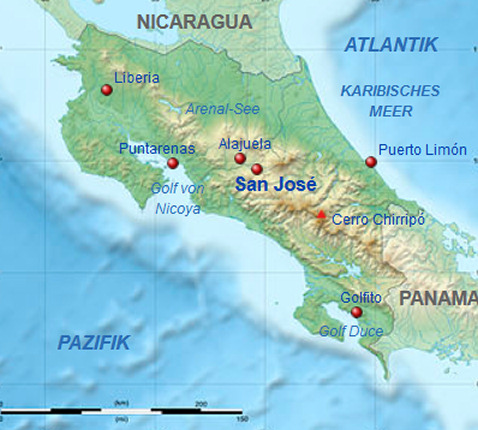 Telefonauskunft Costa Rica Übersicht