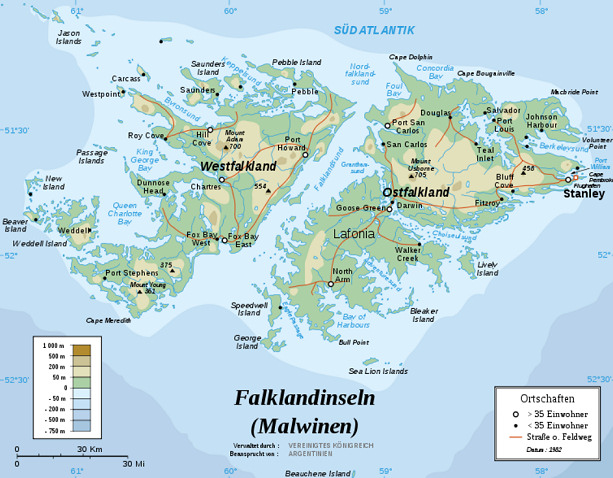 Telefonauskunft Falklandinseln Übersicht