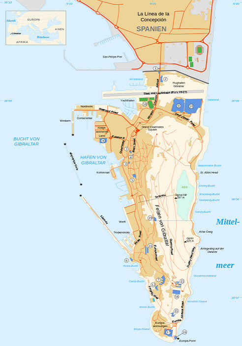 Telefonauskunft Gibraltar Übersicht