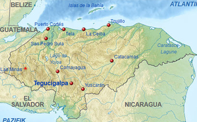 Telefonauskunft Honduras Übersicht