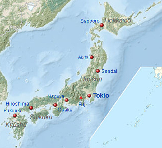 Telefonauskunft Japan Übersicht