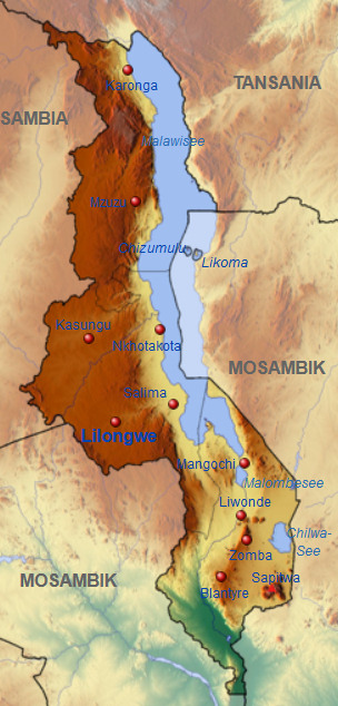 Telefonauskunft Malawi Übersicht