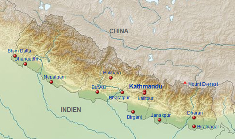 Telefonauskunft Nepal Übersicht