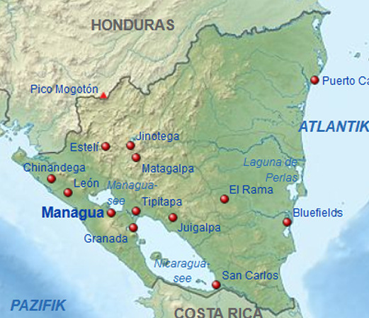 Telefonauskunft Nicaragua Übersicht