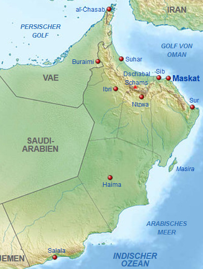 Telefonauskunft Oman Übersicht