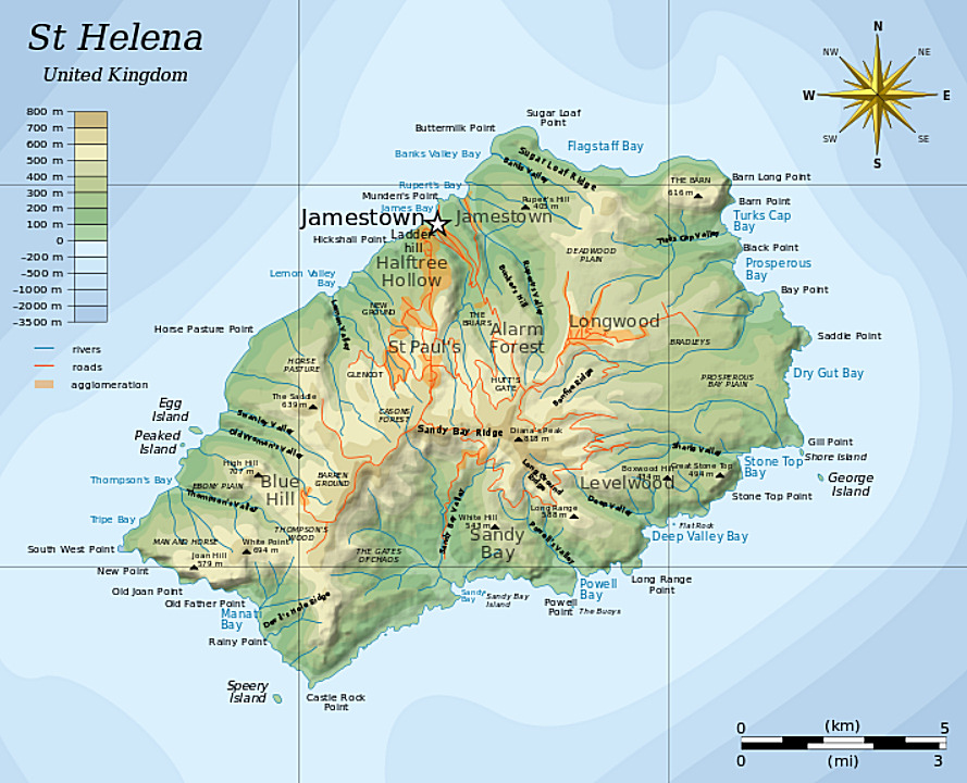 Telefonauskunft St. Helena Übersicht