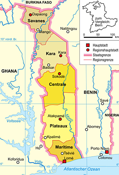 Telefonauskunft Togo Übersicht