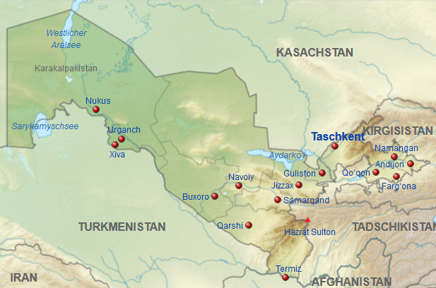 Telefonauskunft Usbekistan Übersicht